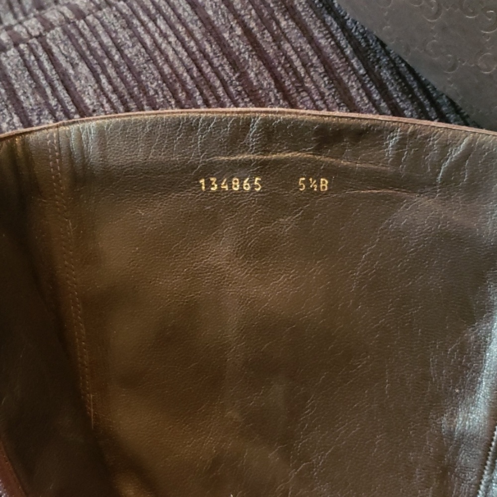 Vintage Women's Gucci Boot Heels SIZE 5 1/2 B - Picture 2 of 4